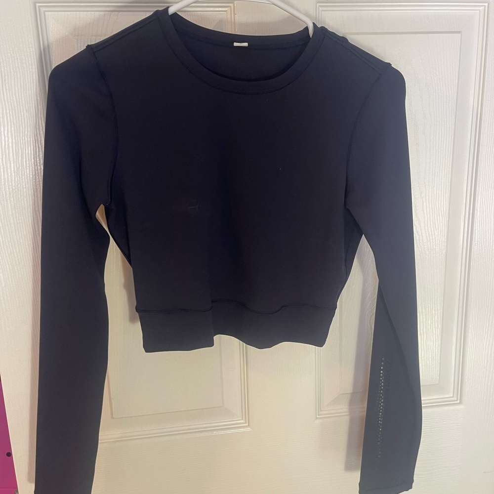 Lululemon navy cross cross longsleeve top